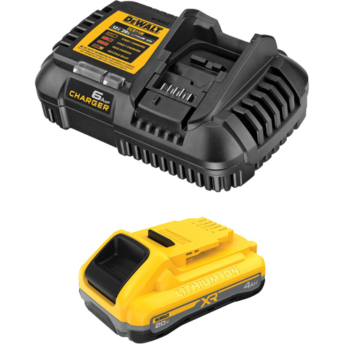 XR POWERPACK Battery & Charger Kit, Lithium-Ion, 20 V, 4 Ah Stor-it Systems