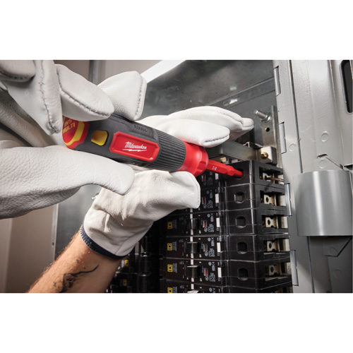 Tournevis &agrave; embouts interchangeables &agrave; tige articul&eacute;e isol&eacute; 1000 V, 2-en-1, 8-4/5" lo, Prise Coussin&eacute;e Stor-it Systems