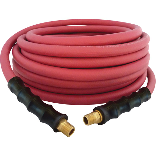 MAXPRO Rubber Hose, Air/Water, EPDM Rubber/Polyester, 3/8" dia. x 50', 300 psi, 1/4 NPT Stor-it Systems