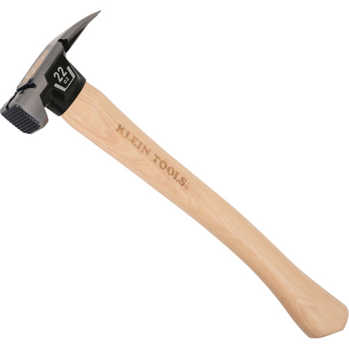 Milled Face Straight Claw Hammer, 22 oz., Wood Handle, 16-1/10" L Stor-it Systems