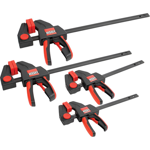 Ensemble de serre-joints &agrave; g&acirc;chette, moyen et grand formats (4 pi&egrave;ces), 12" (304,8 mm)/6" (152,4 mm) Stor-it Systems