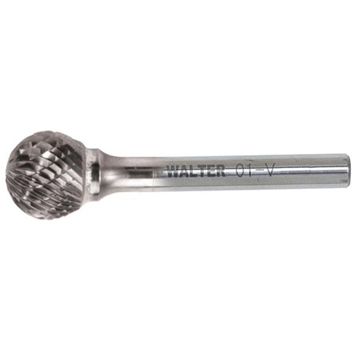 Double Cut Ball Shaped Burr, SD-1, 1/4" Dia., 1/4" Shank, 7/32" Depth of Cut Stor-it Systems