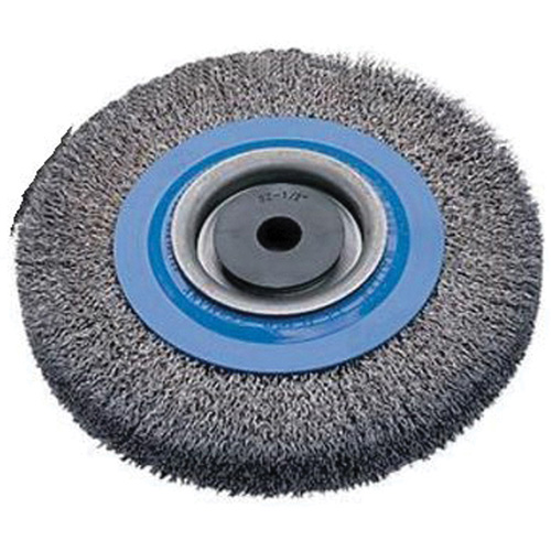 Brosses rotatives &agrave; fils torsad&eacute;s d'&eacute;tabli, 6" dia., Fils 0,0118", Arbre 1/2" - 1-1/4" Stor-it Systems