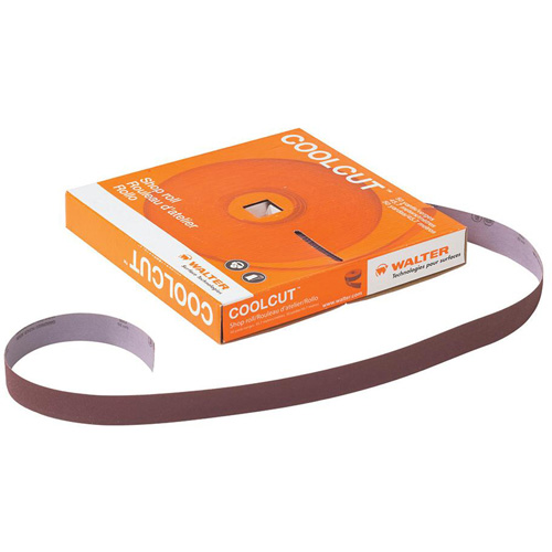 Papier abrasif manuel Coolcut, Oxyde d'aluminium, 1-1/2" la x 150' lo, Grain P60 Stor-it Systems