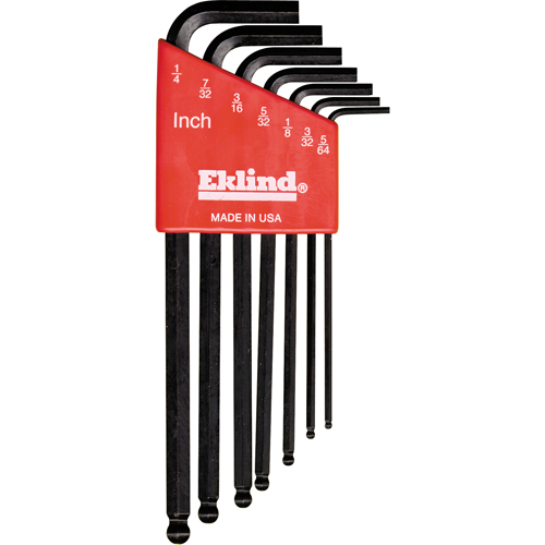 Balldrive L-Style Hex Key Set, 7 Pcs. Stor-it Systems