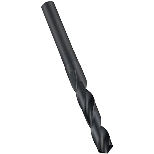 Reduced Parallel Shank Drill Bit, 49/64", High Speed Steel, 3" Flute, 118° Point Stor-it Systems