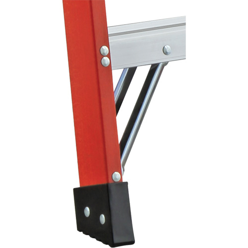 6600 AA Series Industrial Extra Heavy-Duty 2-Way Stepladders, Fibreglass, 375 lbs. Capacity, 4' Stor-it Systems