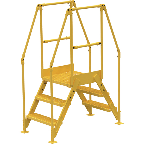 Crossover Ladder, 54-1/2" Overall Span, 30" H x 24" D, 24" Step Width Stor-it Systems