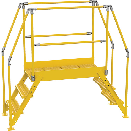 Crossover Ladder, 78-1/2" Overall Span, 30" H x 48" D, 24" Step Width Stor-it Systems