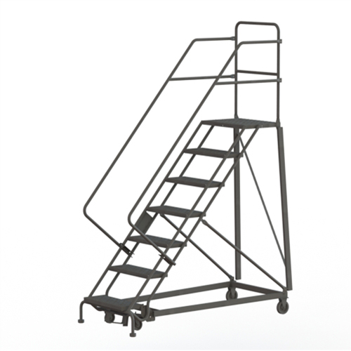 &eacute;chelles robustes en angle de s&eacute;curit&eacute;, 7 marches, Stri&eacute;, Inclinaison 50°, Hauteur 70" Stor-it Systems