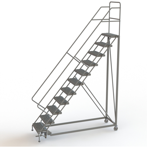 &eacute;chelles en angle de s&eacute;curit&eacute;, 11 marches, Stri&eacute;, Inclinaison 50°, Hauteur 110" Stor-it Systems