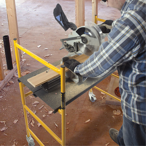 Jobsite Series 4' Basic Mini Scaffold Kit, Steel Frame, 41" D x 45-3/4" H Stor-it Systems