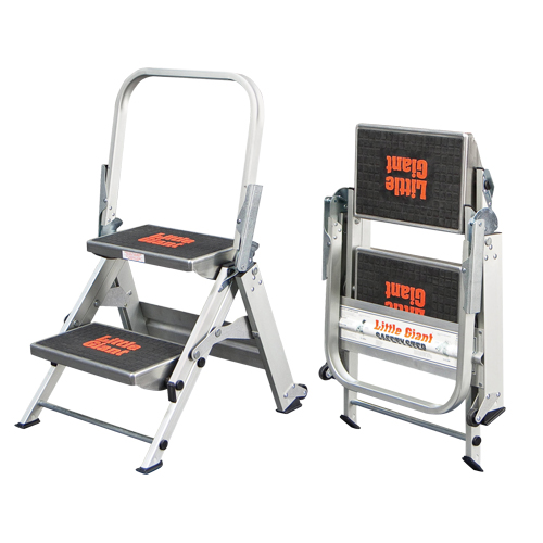 Safety Stepladder, 1.5', Aluminum, 300 lbs. Capacity, Type 1A Stor-it Systems
