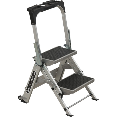 &eacute;chelle escabeau avec roues pivotantes, 2 marches, 23" x 21" x Hauteur 34,50" Stor-it Systems