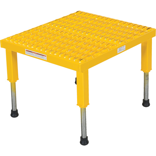Plate-forme ajustable Step-Mate, 1 marche(s), 23-1/2" la x 19-9/16" lo x 16-1/2" h, Capacit&eacute; 500 lb Stor-it Systems
