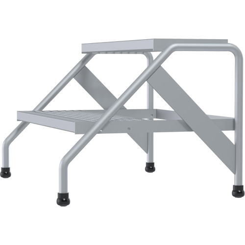 Escabeau en aluminium, 2 marche(s), 32-13/16" la x 24-9/16" lo x 20" h, Capacit&eacute; 500 lb Stor-it Systems