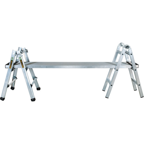 Telescoping Multi-Position Ladder, 2.916' - 9.75', Aluminum, 300 lbs., CSA Grade 1A Stor-it Systems