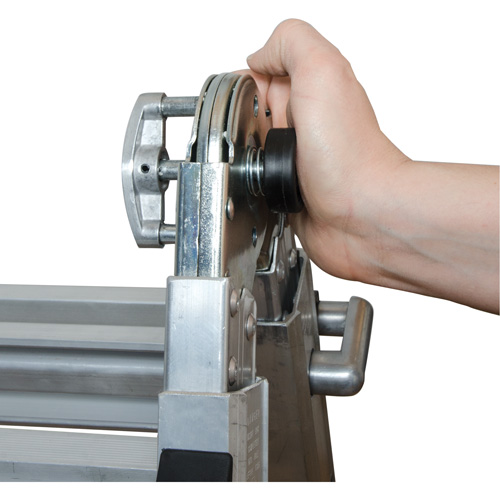 Telescoping Multi-Position Ladder, 2.916' - 9.75', Aluminum, 300 lbs., CSA Grade 1A Stor-it Systems