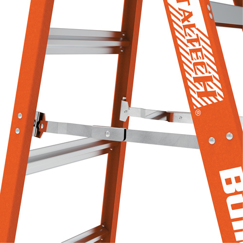Step Ladder, 10', Fibreglass, 375 lbs. Capacity, Type 1AA Stor-it Systems