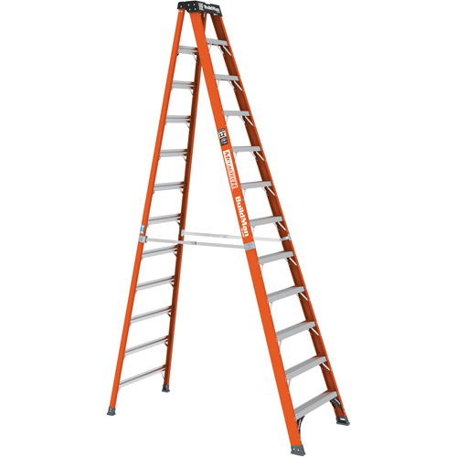 Step Ladder, 12', Fibreglass, 375 lbs. Capacity, Type 1AA Stor-it Systems