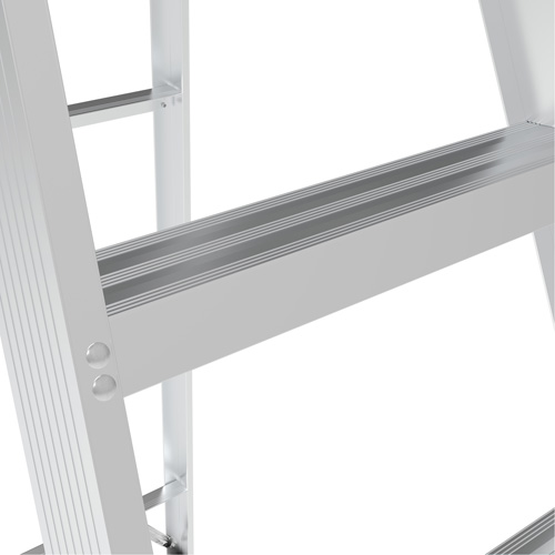 Step Ladder with Paint Tray, 6', Aluminum, 200 lbs. Capacity, Type 3 Stor-it Systems