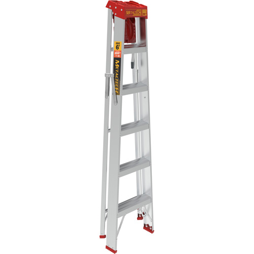 Step Ladder with Paint Tray, 6', Aluminum, 200 lbs. Capacity, Type 3 Stor-it Systems