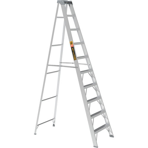 Step Ladder, 10', Aluminum, 225 lbs. Capacity, Type 2 Stor-it Systems