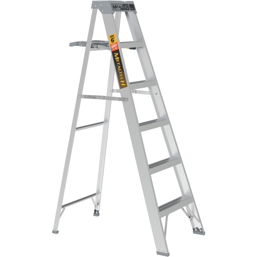 Step Ladder with Paint Tray, 6', Aluminum, 225 lbs. Capacity, Type 2 Stor-it Systems