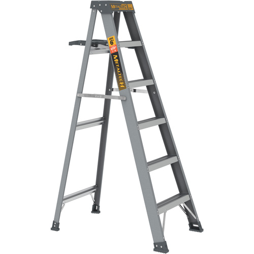 Step Ladder with Paint Tray, 6', Fibreglass, 225 lbs. Capacity, Type 2 Stor-it Systems