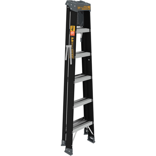 Step Ladder with Paint Tray, 6', Fibreglass, 250 lbs. Capacity, Type 1 Stor-it Systems