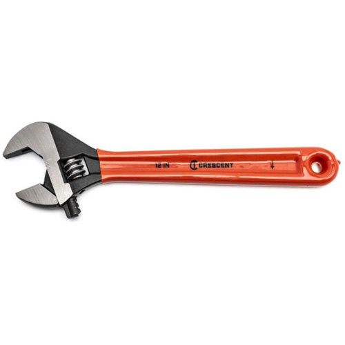 Crescent Adjustable Wrenches, 12" L, 1-1/2" Max Width, Black Stor-it Systems
