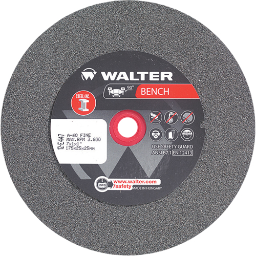 Bench Grinding Wheels, 7" x 1", 1" Arbor, 1 Stor-it Systems