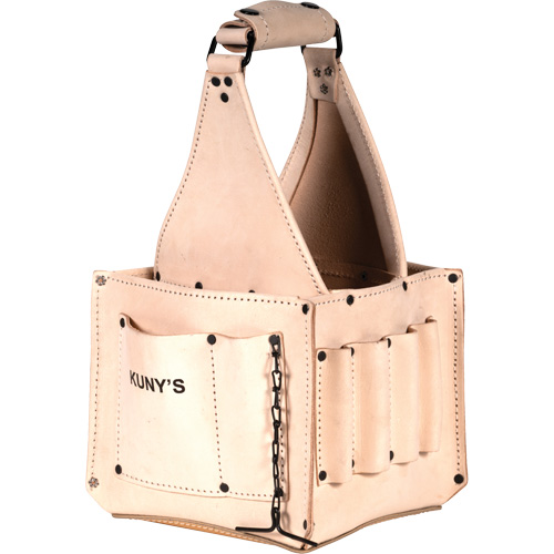 Electrical & Maintenance Tool Pouches, Leather, 17 Pockets, Beige Stor-it Systems