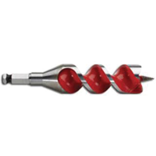 Ship Auger Drill Bit, 1-1/4 Diameter, 4" Flute, 7/16" Hex Shank Stor-it Systems