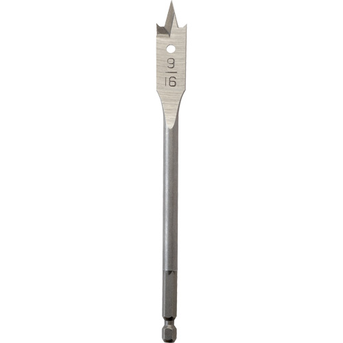 M&egrave;che plate, Diam&egrave;tre de 9/16", Tige 1/4" hex, Longeur de 6" Stor-it Systems
