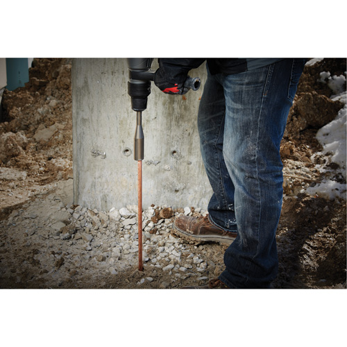 Marteau pour tige de mise &agrave; la terre SDS-Max, Embout 3/4"/5/8", Prise 3/4", Longueur 10" Stor-it Systems
