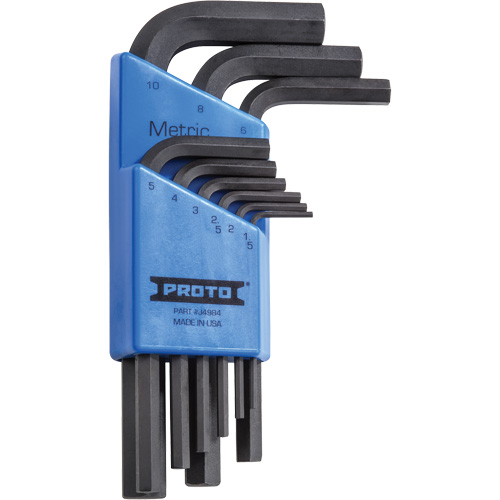 Short-Arm Hex Key Set, 9 Pcs., Metric Stor-it Systems