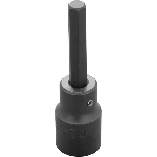 Embout &agrave; ins&eacute;rer, Hexagonale, 8 mm x 3-1/4" lo, Prise 1/2" Stor-it Systems