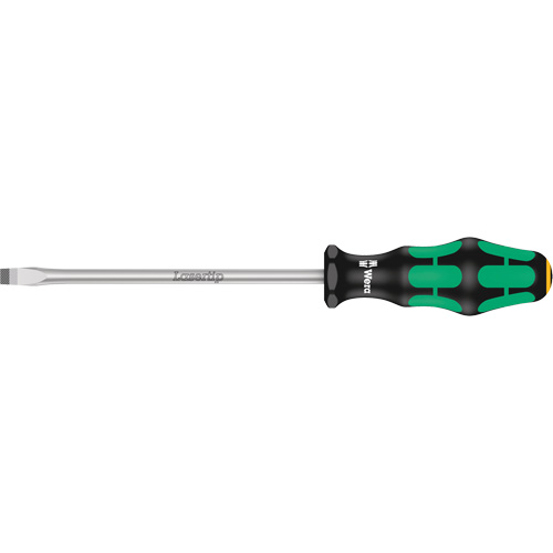 Tapered Slotted Screwdriver, 7 mm, 10-1/16" L, Plastic Handle Stor-it Systems