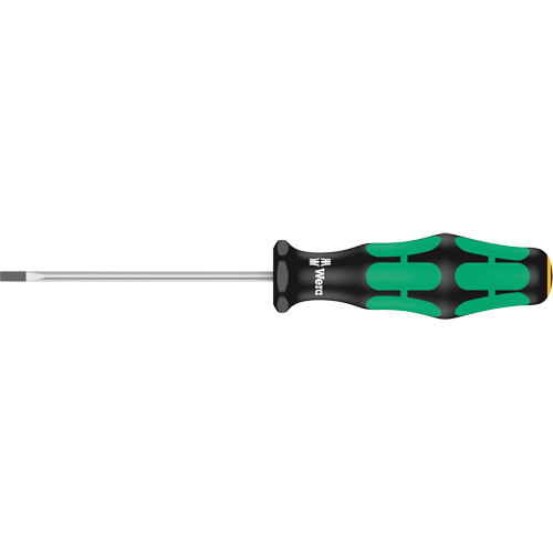 Slotted Screwdriver, 1/8" Tip, Round, 6-5/16" L, Plastic Handle Stor-it Systems