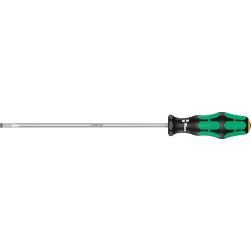Slotted Screwdriver, 1/4" Tip, Round, 12" L, Plastic Handle Stor-it Systems
