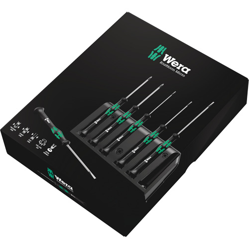 Jeu de tournevis s&eacute;rie Micro avec support, 6 mcx Stor-it Systems