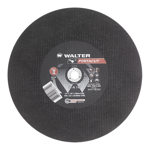 Portacut High Speed Cut-Off Wheel, 14" x 1/8", 3/4" Arbor, Type 1, Aluminum Oxide, 5400 RPM Stor-it Systems