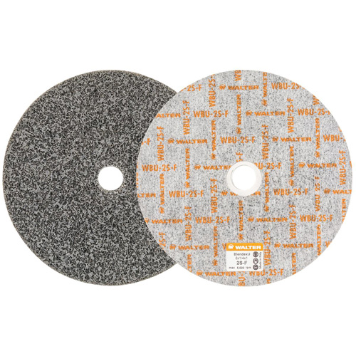 Blendex U Finishing Wheel, 6" Dia., 2SF Grit, Silicon Carbide Stor-it Systems