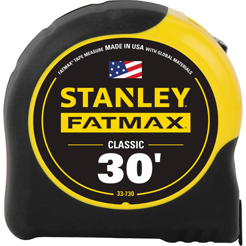 Ruban &agrave; mesurer classique FatMax, 1-1/4" x 30', Marques de goujon Imp&eacute;rial Stor-it Systems