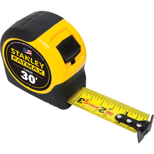 Ruban &agrave; mesurer classique FatMax, 1-1/4" x 30', Marques de goujon Imp&eacute;rial Stor-it Systems