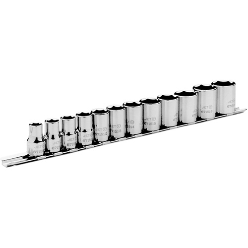 Jeu de douilles m&eacute;triques, 12 Mcx, Prise de 3/8" Stor-it Systems