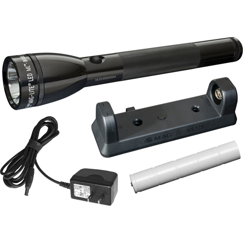 Lampes de poche ML125, DEL,  lumens, Piles Rechargeable Stor-it Systems