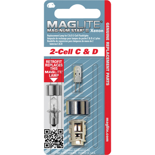Ampoule de rechange pour lampe de poche &agrave; 2 piles C & D Stor-it Systems