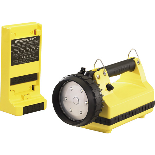 Lanterne avec syst&egrave;me de montage pour v&eacute;hicule E-Flood LiteBox, DEL, 615 lumens, 8 hres de fonctionnement, piles Rechargeable, Compris Stor-it Systems